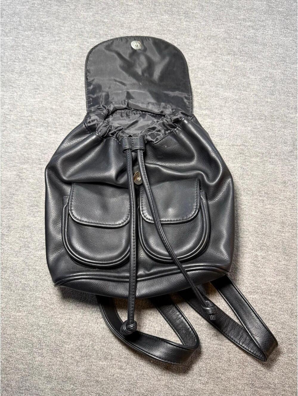 Wild Fable Backpack Purse-Small/Black/Drawstring/Magnetic/Pockets/Adjustable - Picture 2 of 11